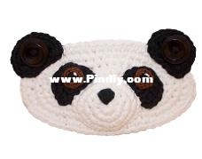 Panda Ear Saver for masks Crochet 