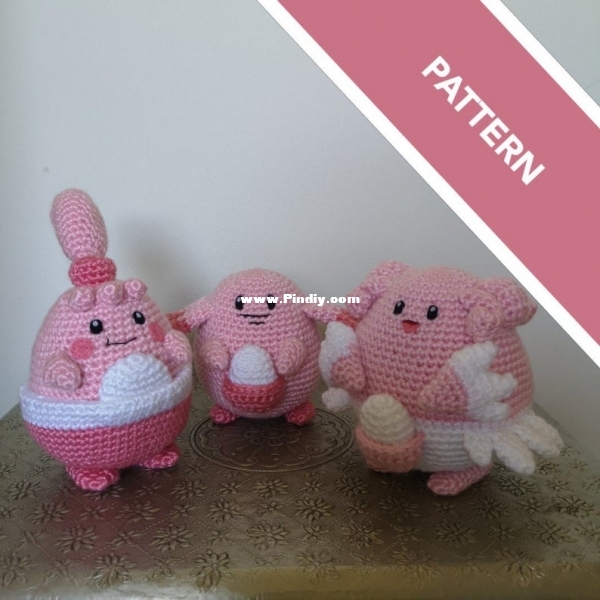 Shea Crochet - Kayla Shea - Chansey family bundle - english