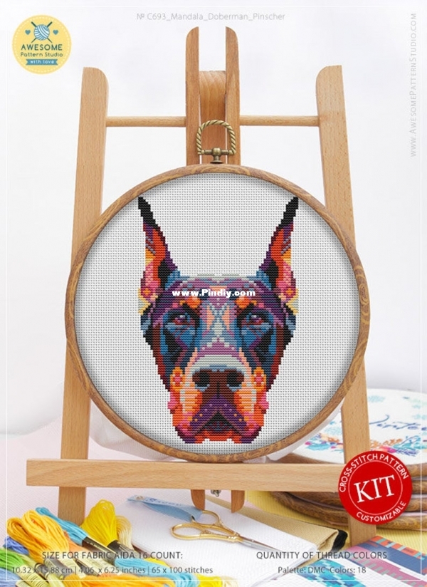 Awesome Pattern Studio - C693 - Mandala Doberman Pinscher.jpg