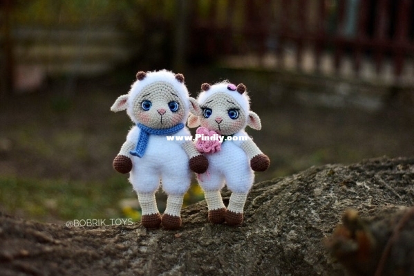 Bobrik toys - Natalia Bober -Bobrik toys - Natalia Bober -sheep sofie and paul