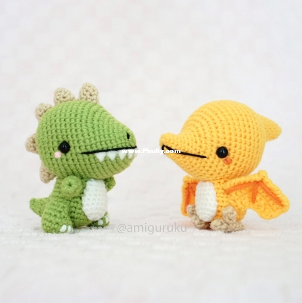 Amiguruku - Anita Suria - Dinosaur T-rex and Pterodactyl.jpg