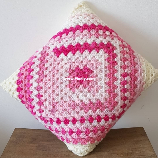 Granny Square Pillow Cover