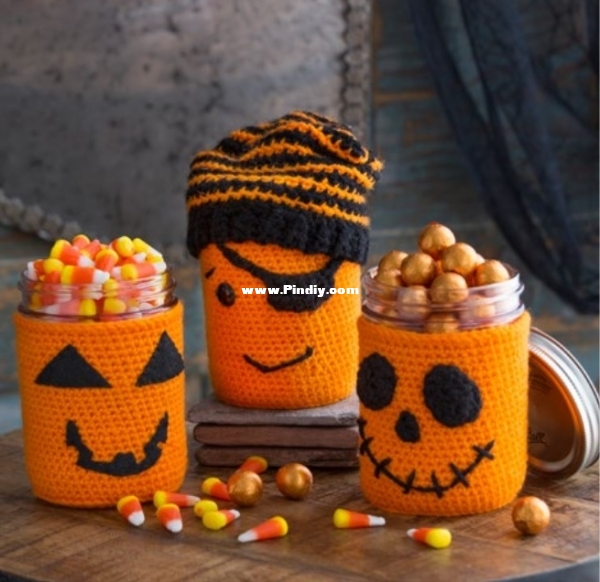 Red Heart Halloween Jar Cozies.jpg