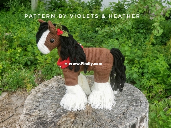 Violets and Heather-heather kumpf-winter horse