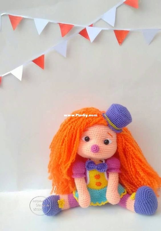 Amigurumis San Vicente - Mabel Berrios - Payasita - Spanish