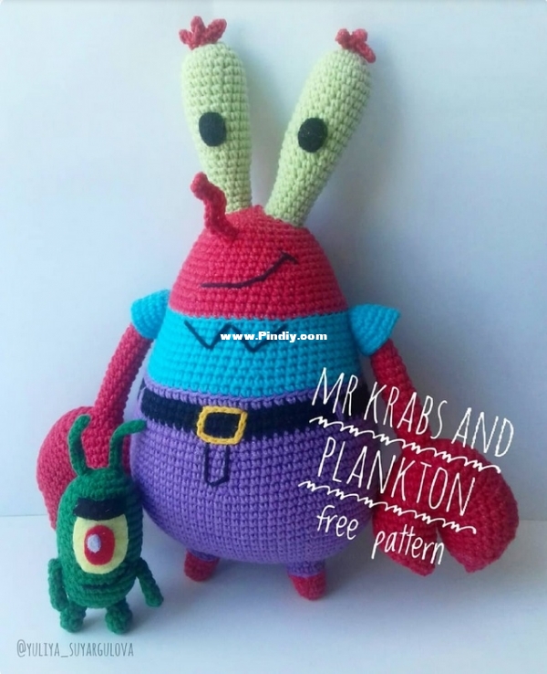 Yuliya Suyargulova Mr Krabs and Plankton.jpg