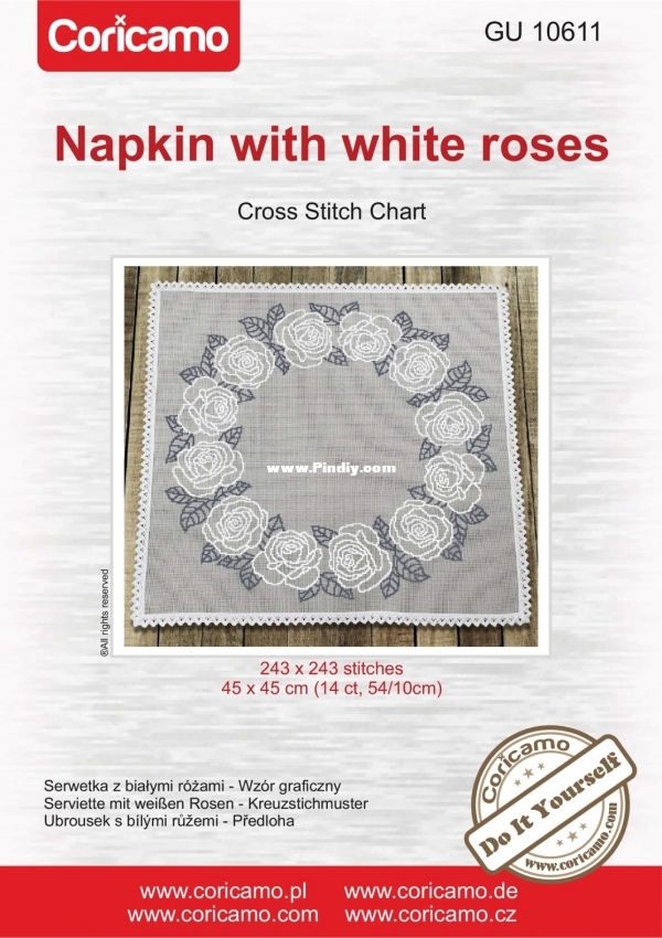 Tablecloth _Napkin with White Roses - Coricamo 10611.jpg