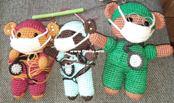 Little nurse bear & normal size nurse bear 