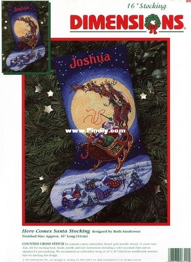 Dim 08492 OK Here Comes Santa Stocking.jpg