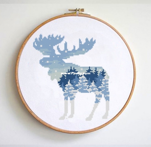 Oh My Stitches - Winter Woodland Moose.jpg