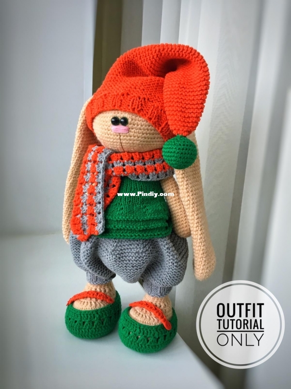 Knittoypatterns - Natalia Solovieva - Christmas outfit - English