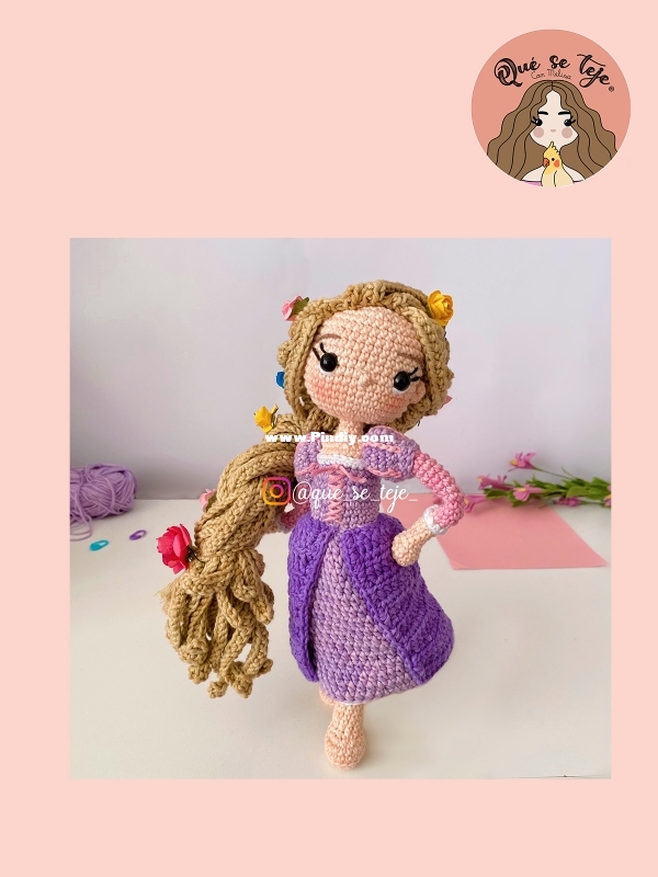 Que Se Teje Amigurumis - Melisa Valdes - Rapunzel - Spanish
