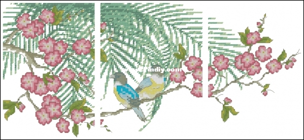 Eastern Beauty - Cherry Blosson Triptych.jpg