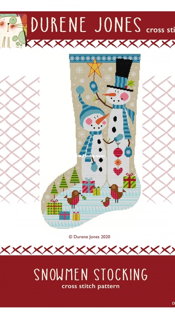 Durene Jones - Snowmen Stocking.jpg