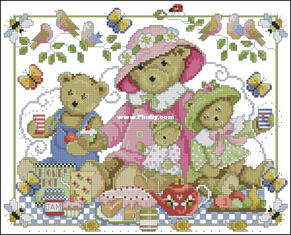 Teddy Bears` Picnic - Teddy Bear Family.jpg