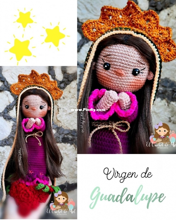 El Crochet de Miel - MielyGalletas - Virgen de Guadalupe - Spanish