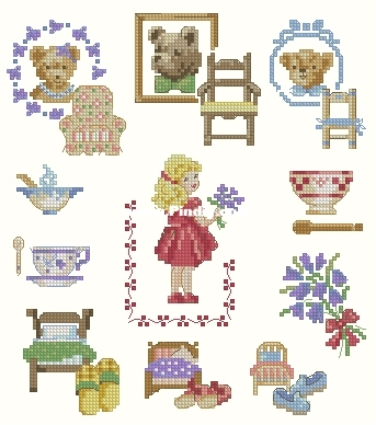 Fables et Comptines Page 050 OK Boucle d&#039;Or et les Trois Ours.JPG