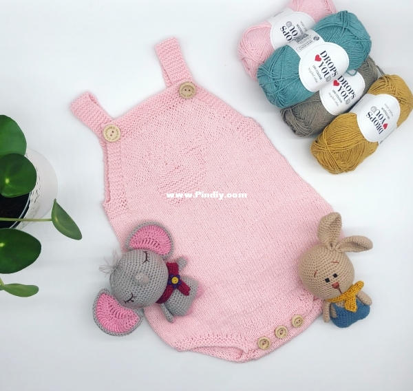 Baby romper for a girl