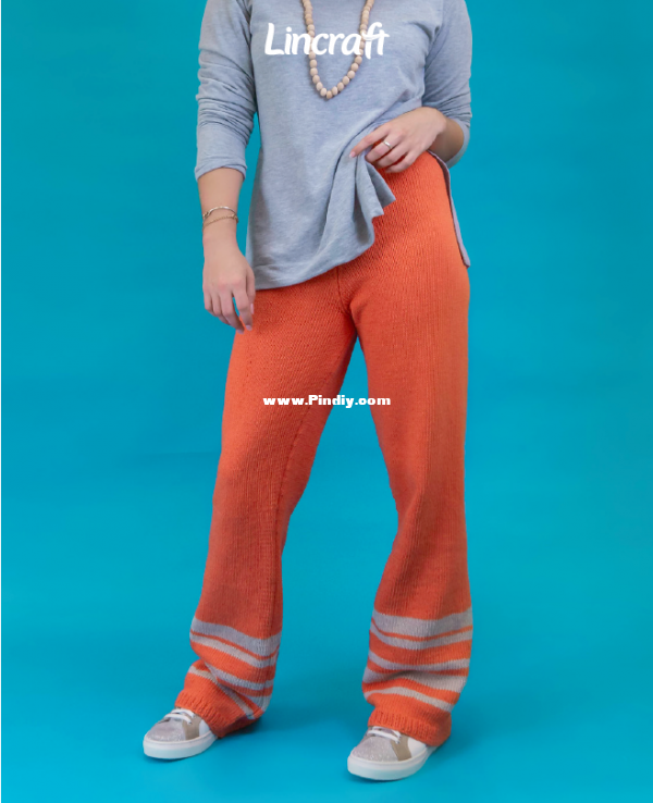 P071 Pants with Elastic Waist and Stripe Detail.png