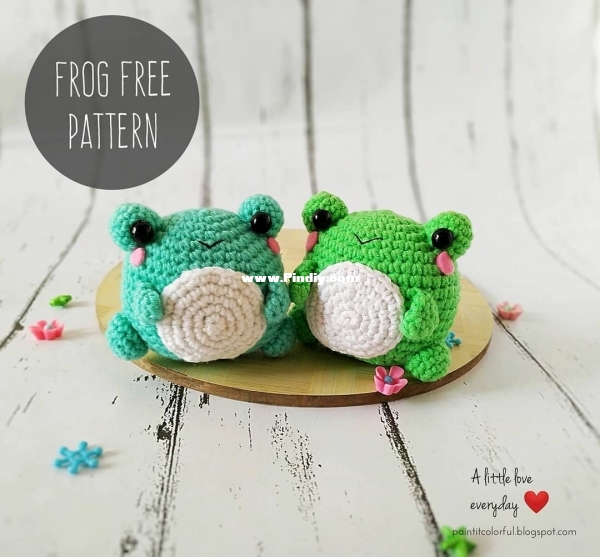 A little love everyday! - Paint It Colorful - Anitha Domacin - Amigurumi Frog.jpg