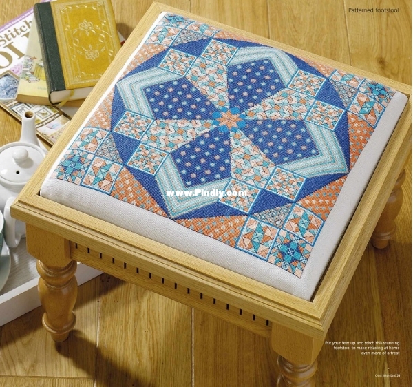 Striking Stitcher - Patterned Footstool-Pic.jpg