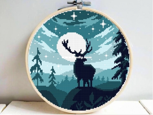 Deer in forest silhouette.jpeg