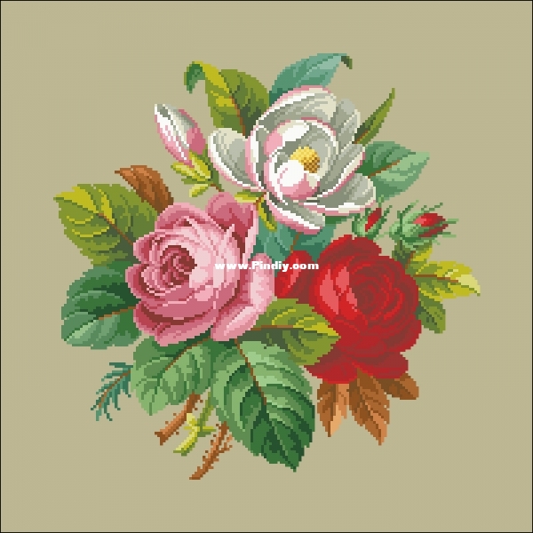 AND - Roses and Magnolia Bouquet.jpg