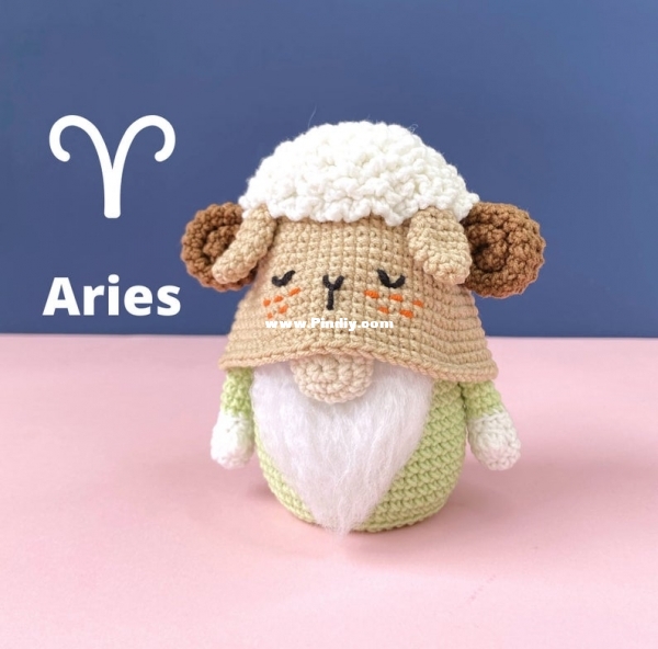 HappyDollsHandmade - Julia Negovorina-aries zodiac gnome