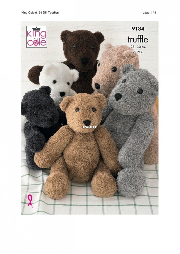 King Cole 9134-DK Teddies.jpg