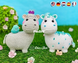 one and two company-carolina guzman-halia the hippo amigurumi
