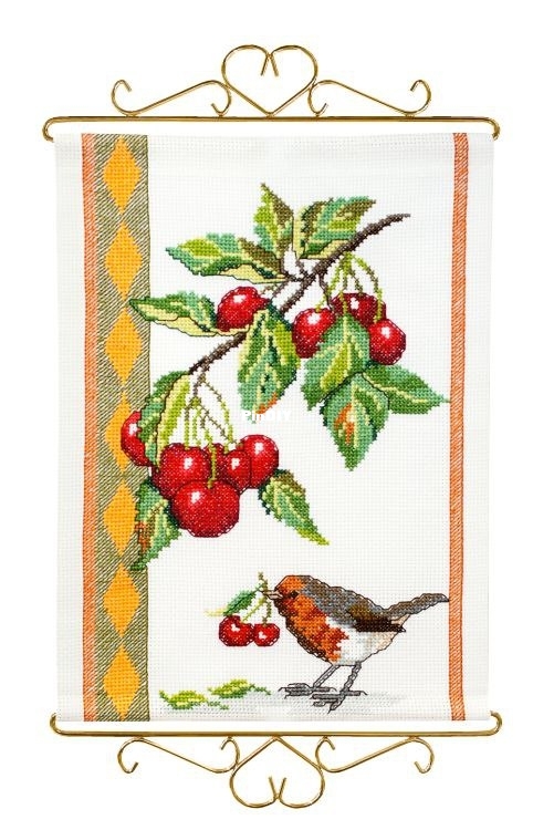 Ateljé Margaretha 1819 OK Birds and Fruits Bellpull - Idena.jpg