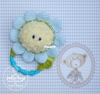 Julio Toys - Forget-me-not Rattle and Teething