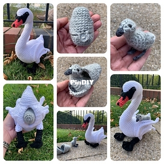 Swan with Hatching Cygnet - Laura Sutcliffe.jpg