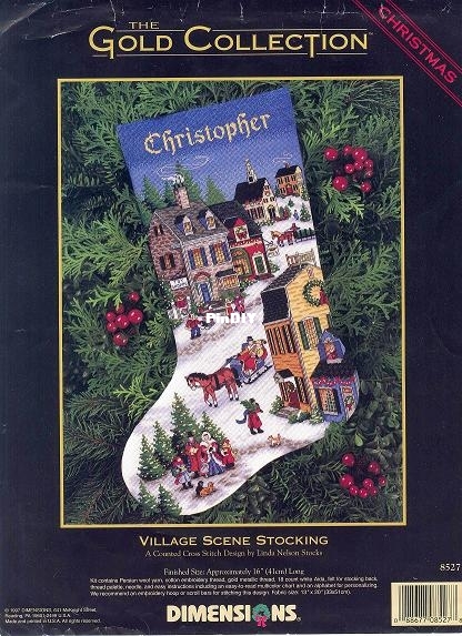 08527 Village scene stocking.jpg