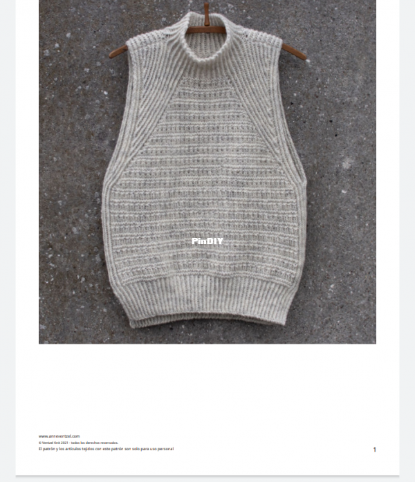 Slating slipover de Anne ventzel