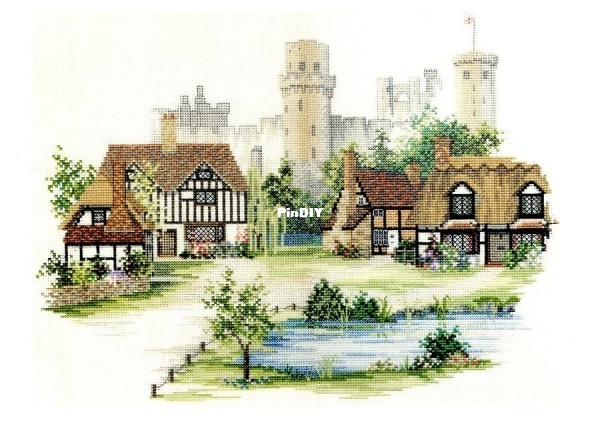 Derwentwater Designs VE 21 OK Warwickshire Village - DMC.jpg