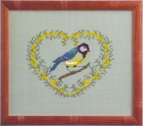 Les Coeurs des 4 Saisons Martine Leonard - Coeur de mimosa (printemps).jpg