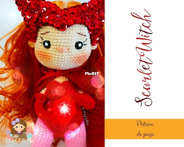 El Crochet de Miel - MielyGalletas -  Scarlet Witch - Spanish