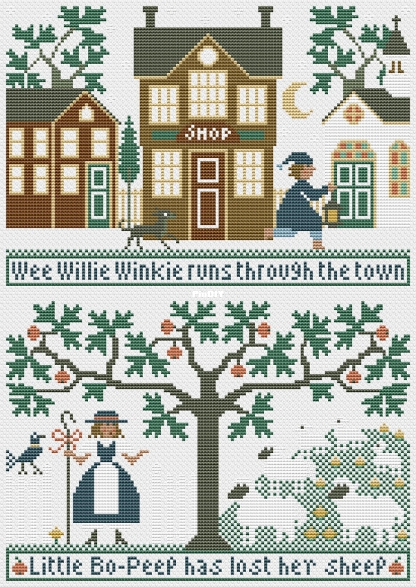 Prairie Schooler Book 30 - Nursery Rhymes II DMC (13-133х189).jpg