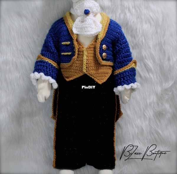 Beast Outfit 0-3 Months Baby Beauty And The Beast Baby BeZazz.jpg