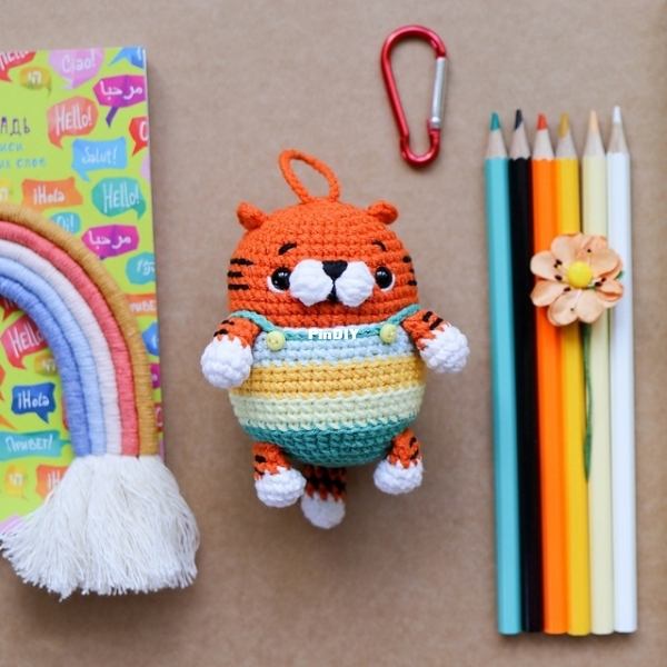 My Crochet Wonders - Marina Chuchkalova - Tiger keychain.jpg
