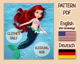 Anna Sadovskaya-KnitLife-doll clothes set mermaid  (diana)