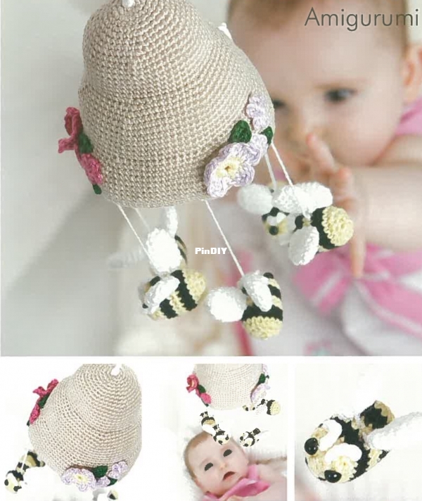 DMC Crochet - Jane Bibby - Bumble Bee Mobile