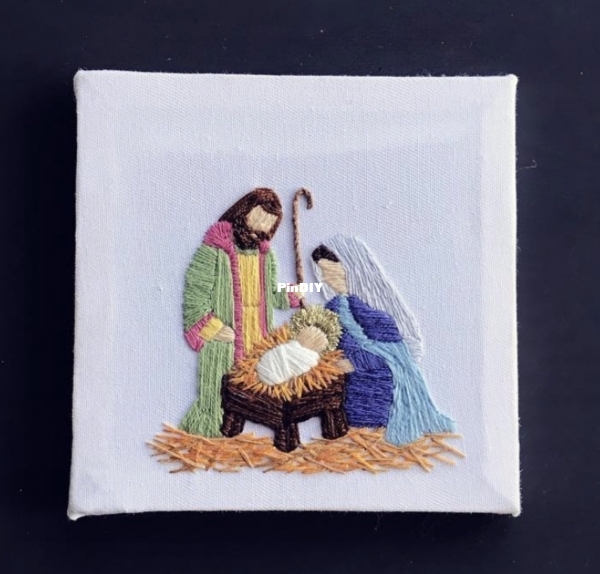 Minimalist Nativity Scene
