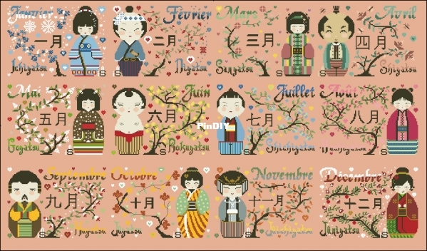 Isabelle H. Vautier_Kokeshi au fil des mois.jpg