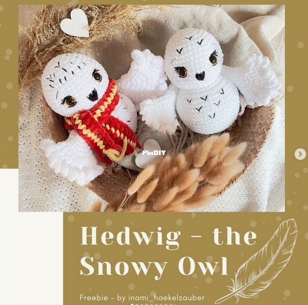 InaMi Haekelzauber - Ina Mildner - Hedwig - the Snowy Owl.jpg