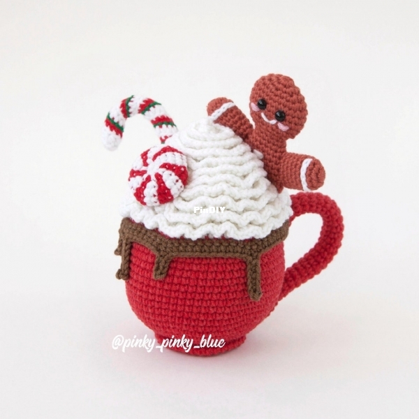 Christmas Hot Cocoa Mug Pinky Pinky Blue Nadejda Khegay.jpg