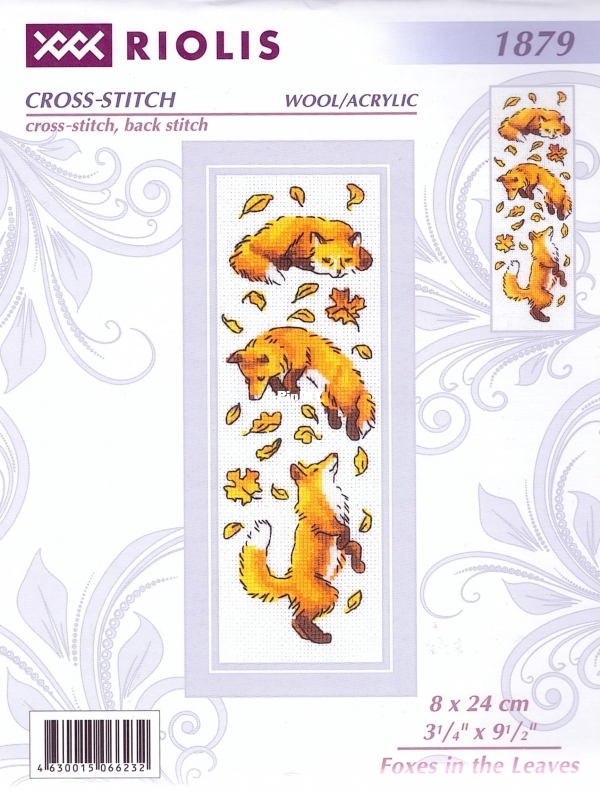 Riolis 1879 OK Foxes in the Leaves - DMC.jpg