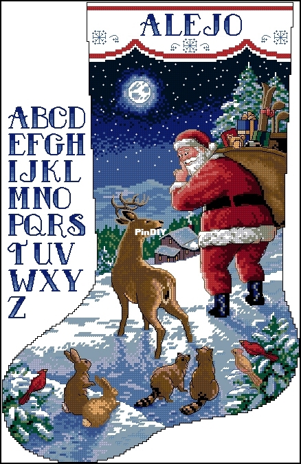08683 Santa&#039;s Arrival Stocking-DIM.jpg