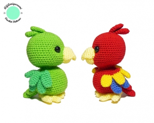 AGAmigurumiShop-AGATA-parrot